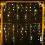 LumaWeave Warm White Outdoor LED Curtain String Lights