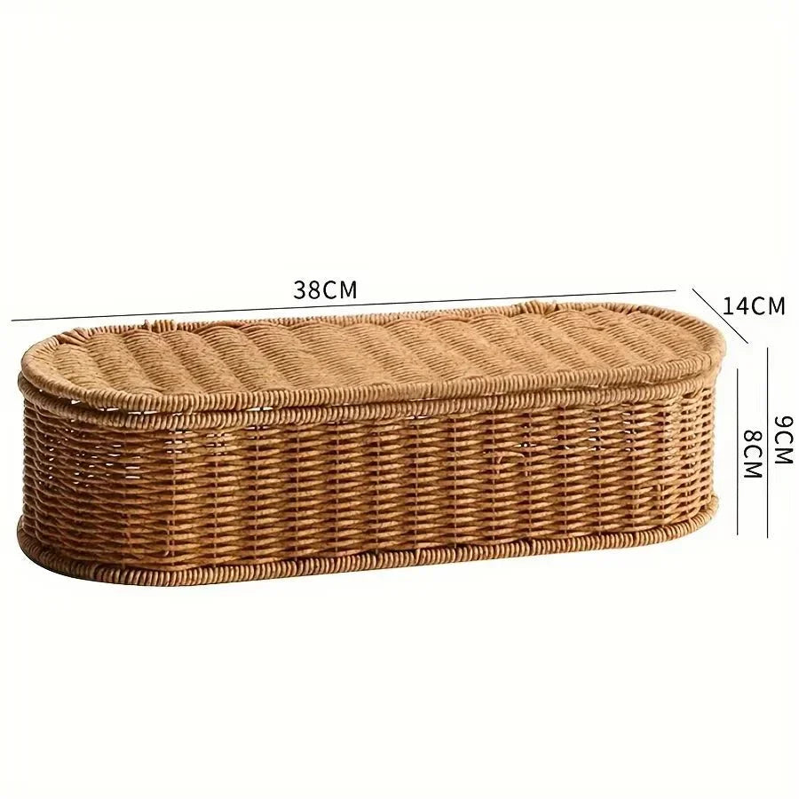 Pletený boho úložný koš pro stylovou organizaci - Fioriscas