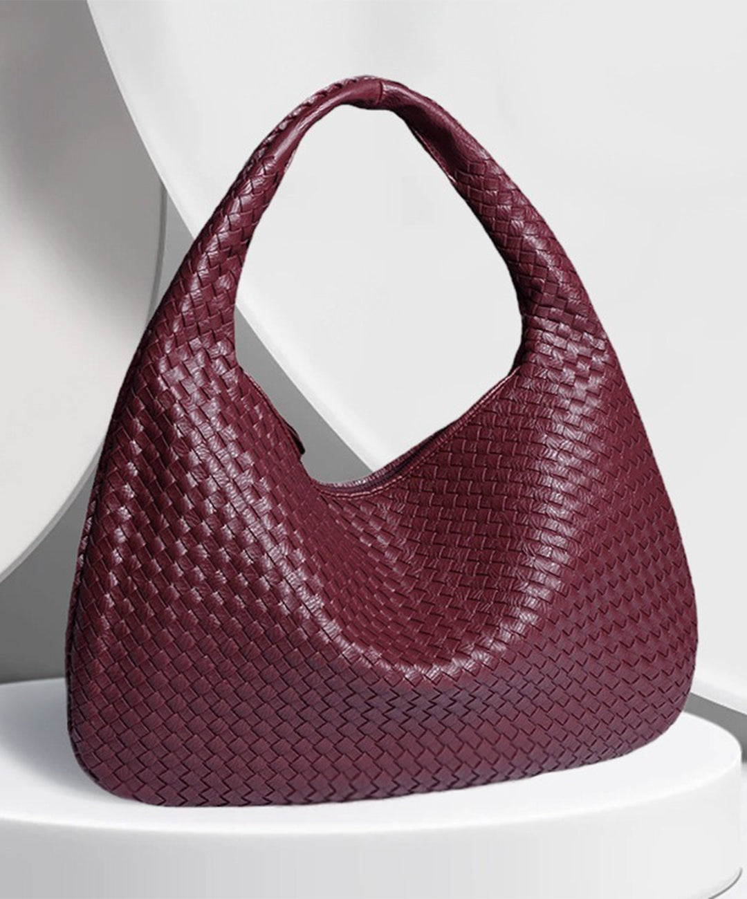 ElyraNova Vegan Leather Hobo Bag, 47 x 32 x 21 cm, Five Colors