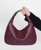 ElyraNova Vegan Leather Hobo Bag, 47 x 32 x 21 cm, Five Colors