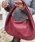 ElyraNova Vegan Leather Hobo Bag, 47 x 32 x 21 cm, Five Colors