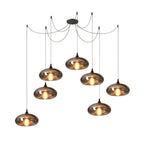 June minimalistische fles glazen hanglamp smoke grijs | Fioriscas