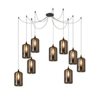 June minimalistische fles glazen hanglamp smoke grijs | Fioriscas