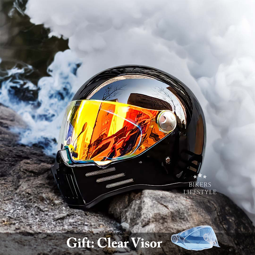 Bikerslifestyle For Riders Full Face Helmet DOT ECE Certified | Fioriscas