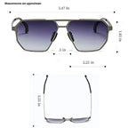 LyraForge Titanium Frame Aviator Sunglasses, UV400 Polarized Lenses