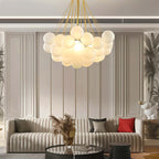 Lumen Bubbles Glass Sphere Chandelier With Three Light Sources