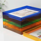 Värikäs läpinäkyvä akryylinen valokuvakokoelma eläviä muistoja varten - Fioriscas