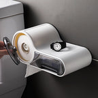 Wasserdichter Toilettenpapierhalter mit zusätzlichem Stauraum für kleine Badezimmer | Fioriscas