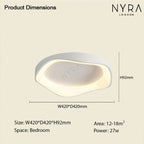 Remote-Controlled Ceiling Or Wall Light, Virelli 3-Tone LED Fixture