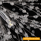 Křišťálový lustr Asterra Dandelion s moderním stropním designem