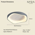 Remote-Controlled Ceiling Or Wall Light, Virelli 3-Tone LED Fixture