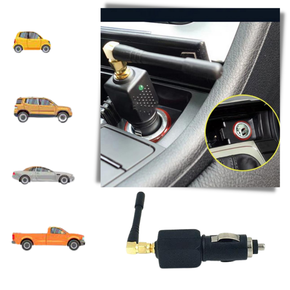 Portable GPS Signal Blocker for Car | 12V Lighter Powered Privacy Device