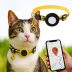 Collier pour chat avec support de traceur GPS, réfléchissant et à ouverture rapide