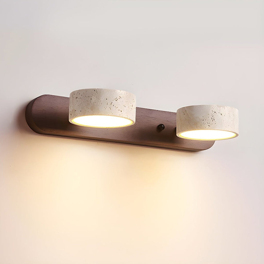 Ścienna lampa LED z trawertynu dla architektonicznego luksusu - Fioriscas