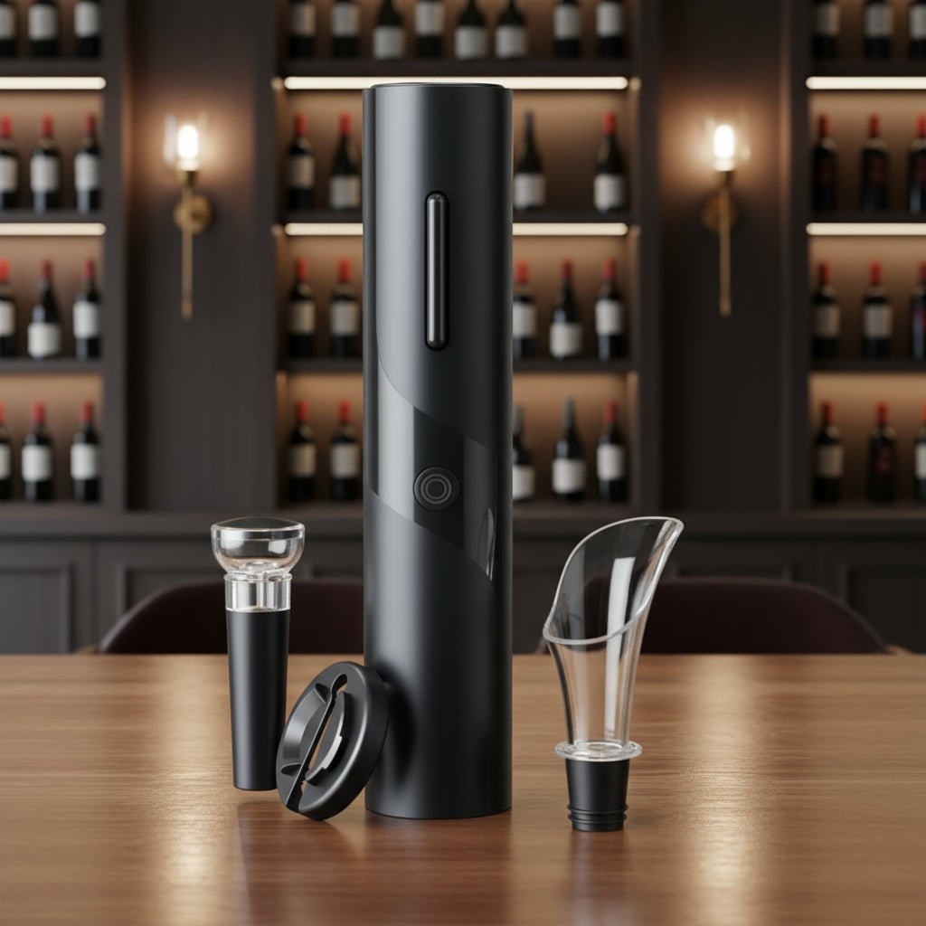 4-in-1 Intelligent Electric Corkscrew Set with Rechargeable Design - Fioriscas