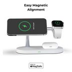 4-In-1 Wireless Charger QuattroCharge, MagSafe For iPhone & Watch