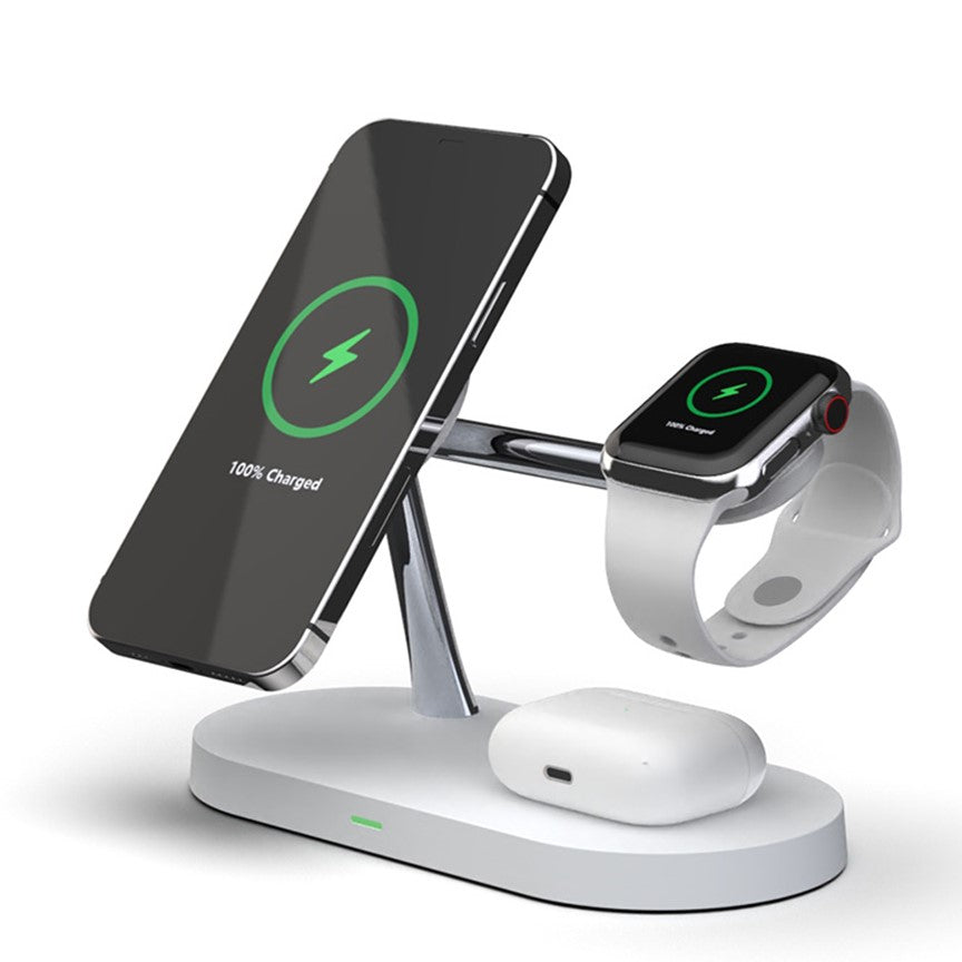 4-In-1 Wireless Charger QuattroCharge, MagSafe For iPhone & Watch