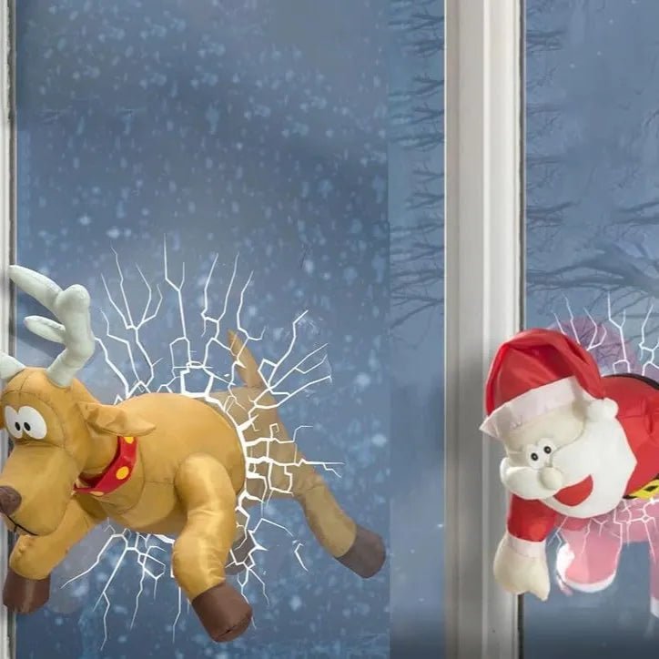 Weihnachtliche Fensterszene mit bewegungsaktiviertem Sound - Fioriscas