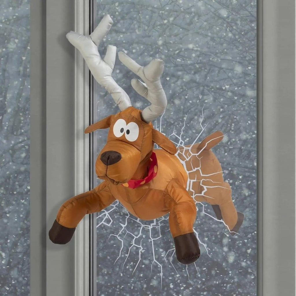Weihnachtliche Fensterszene mit bewegungsaktiviertem Sound - Fioriscas