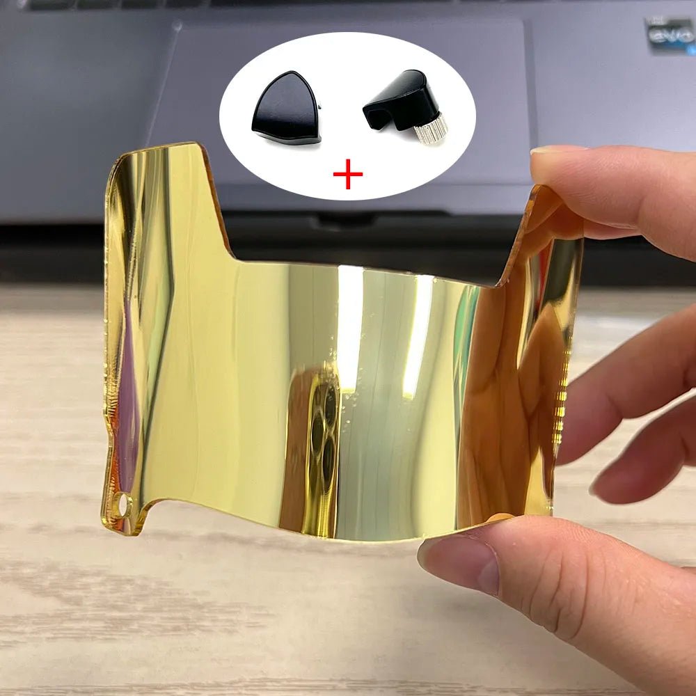 Miniature Football Helmet Visors with Mirror Effect - Fioriscas