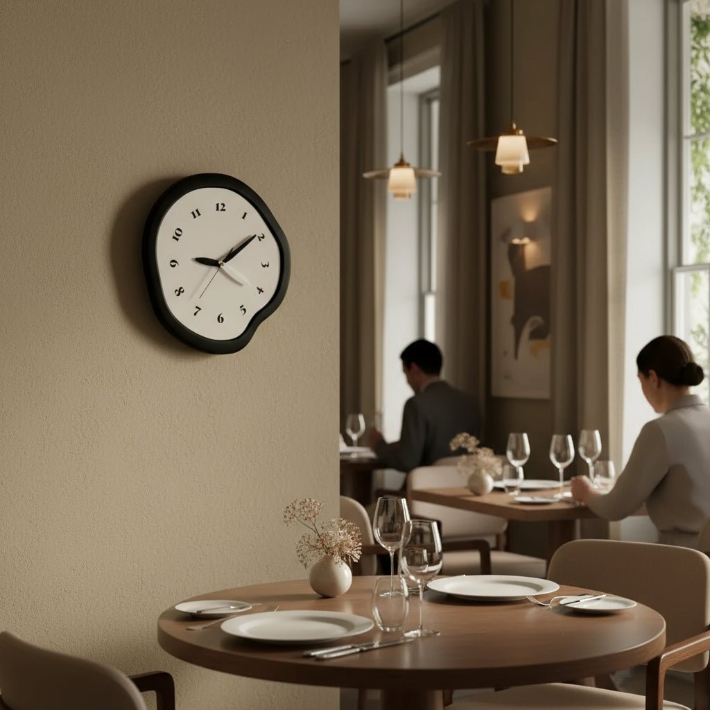 Moderní abstraktní nástěnné hodiny s elegantním akrylovým povrchem - Fioriscas