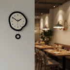 Moderní abstraktní nástěnné hodiny s elegantním akrylovým povrchem - Fioriscas