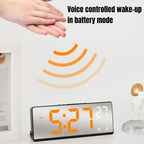 Digital alarm clock with voice control & dual alarm - Fioriscas