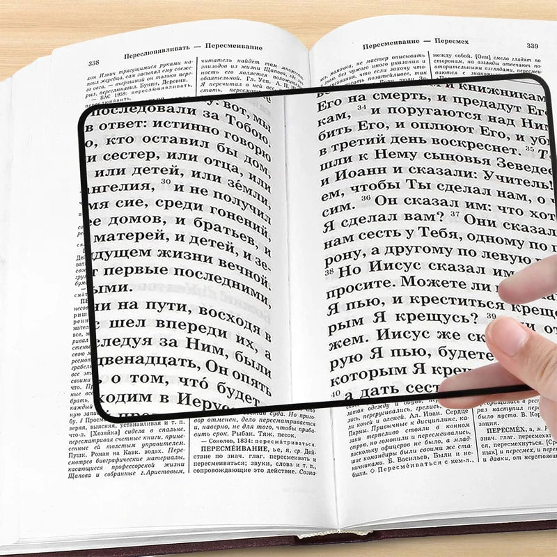 Ultradünne A5-Leselupe für entspanntes Lesen - Fioriscas