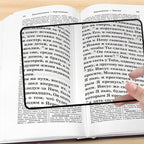 Ultradünne A5-Leselupe für entspanntes Lesen - Fioriscas