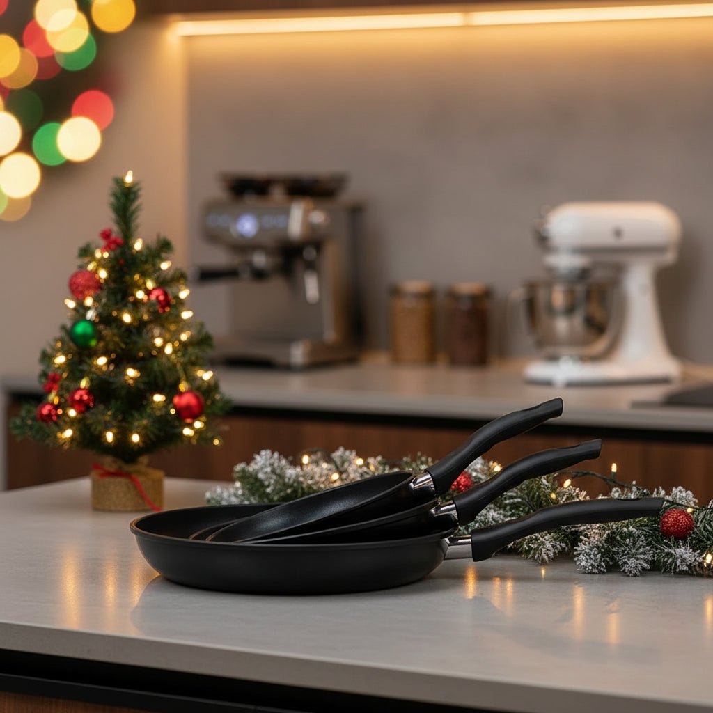 Stekpanneset med 3 delar och non-stick-beläggning för enkel matlagning varje dag - Fioriscas
