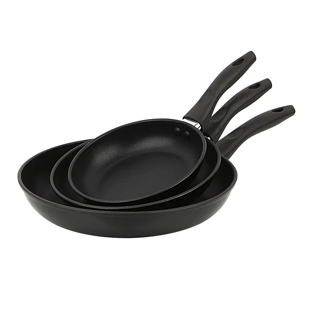 Stekpanneset med 3 delar och non-stick-beläggning för enkel matlagning varje dag - Fioriscas