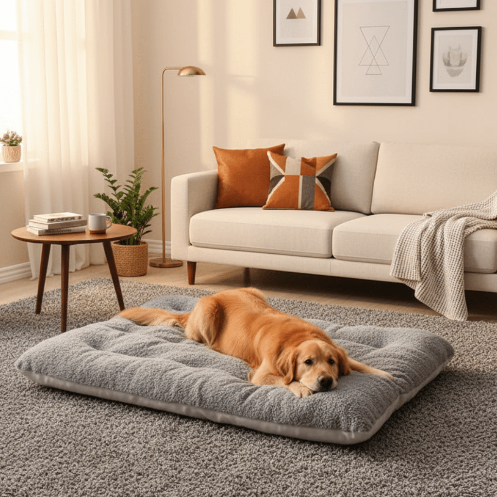 Lit moelleux pour chien, propice à une détente apaisante - Fioriscas