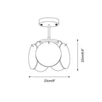 Feyon glas loftlampe | Fioriscas