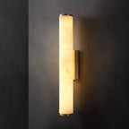 Klyr alabaster lodret cylindrisk væglampe | Fioriscas