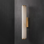 Klyr alabaster lodret cylindrisk væglampe | Fioriscas