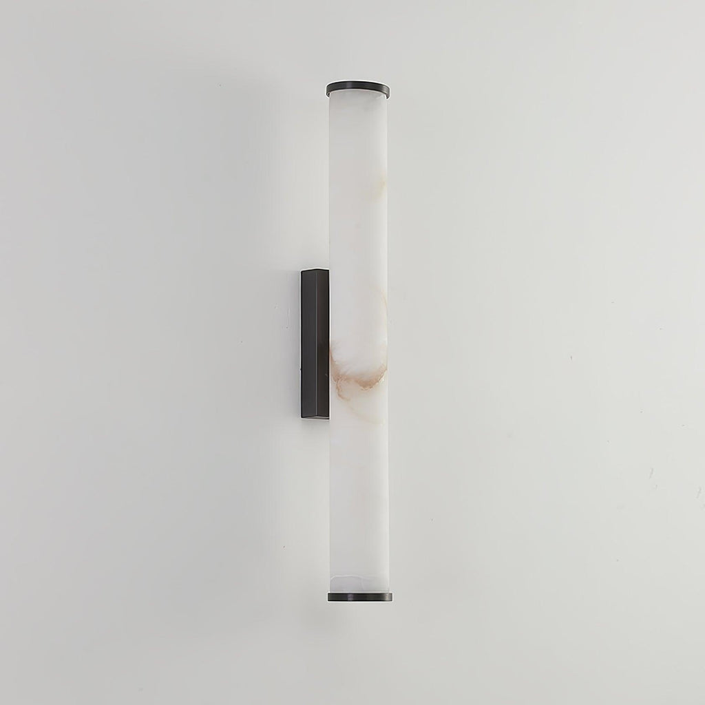 Klyr alabaster lodret cylindrisk væglampe | Fioriscas
