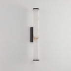 Klyr alabaster lodret cylindrisk væglampe | Fioriscas