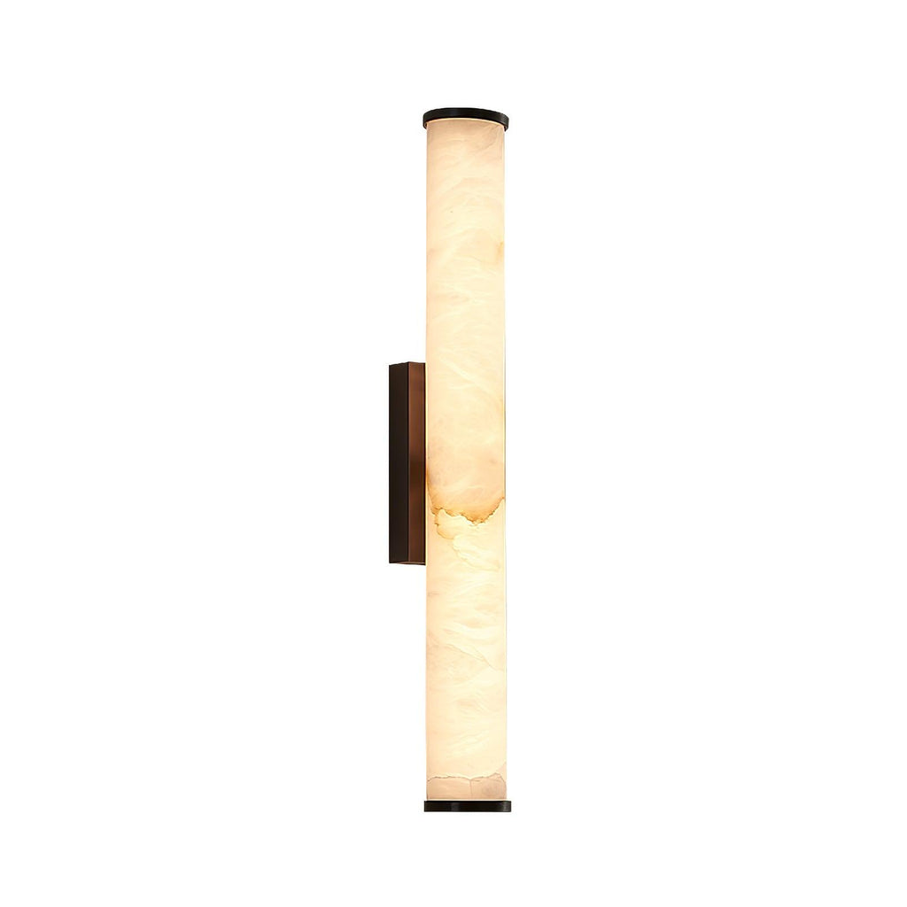 Klyr alabaster lodret cylindrisk væglampe | Fioriscas