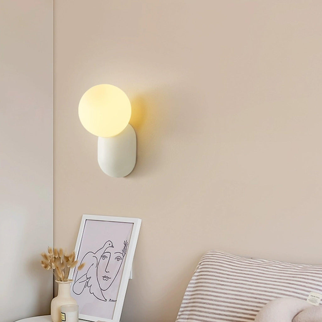 Applique da parete minimalista a globo Lunara | Fioriscas