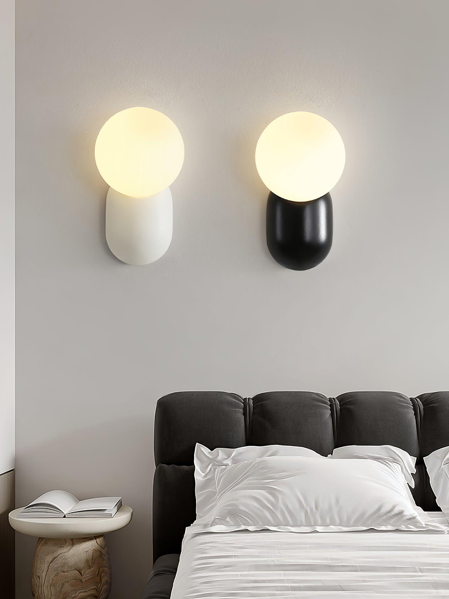 Applique da parete minimalista a globo Lunara | Fioriscas