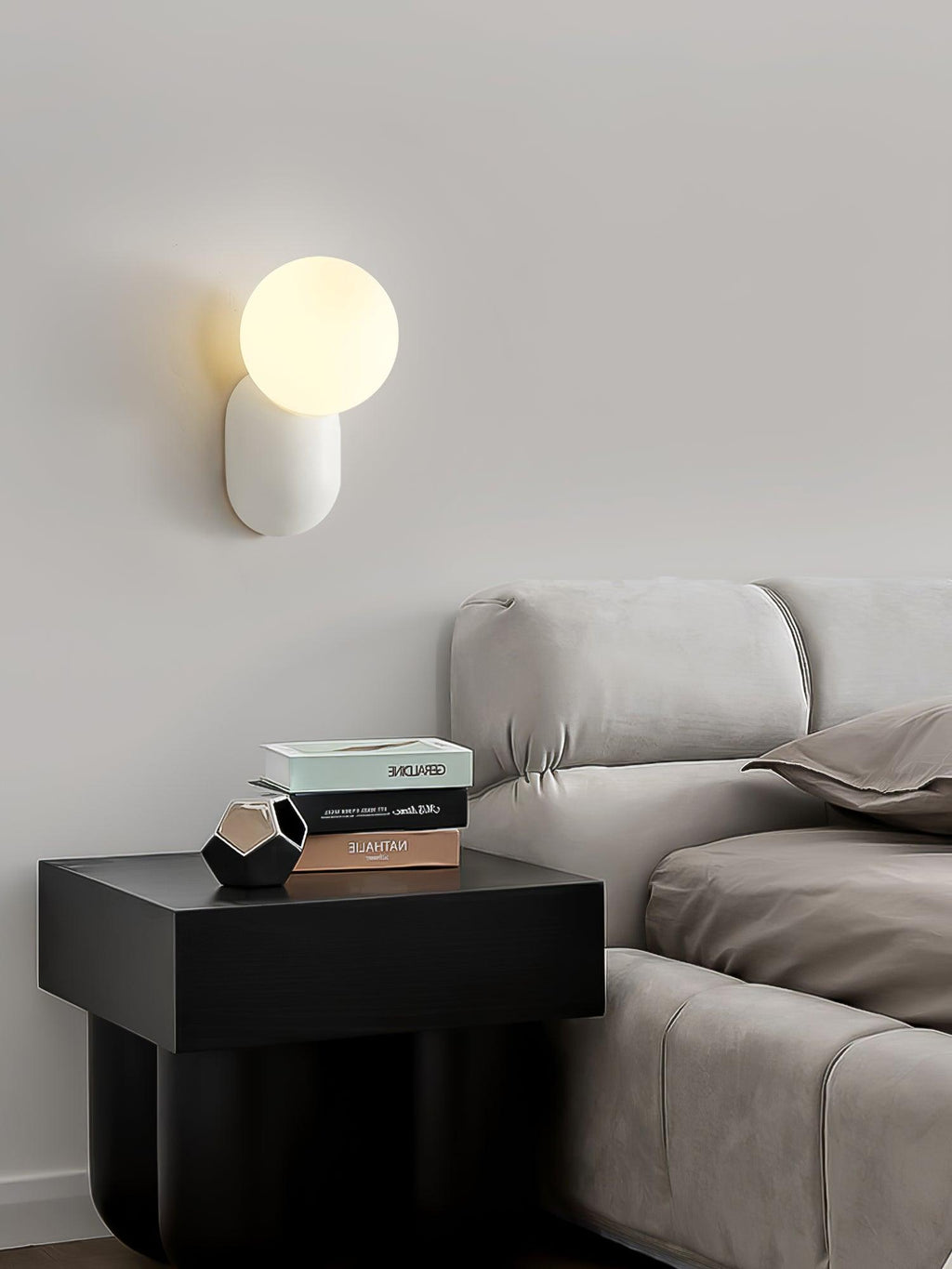 Applique da parete minimalista a globo Lunara | Fioriscas
