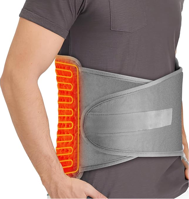 Body Worn Heating Pad For Back Comfort With Adjustable Heat And Timer | Fioriscas