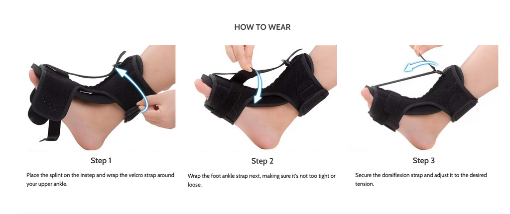 Ortótese personalizável para pé pendente, com suporte estável do tornozelo e conforto durante todo o dia | Fioriscas
