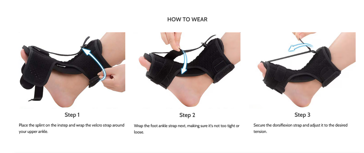 Ortótese personalizável para pé pendente, com suporte estável do tornozelo e conforto durante todo o dia | Fioriscas