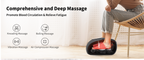 Massageador de pés terapêutico Shiatsu com calor e rolos de amassamento | Fioriscas