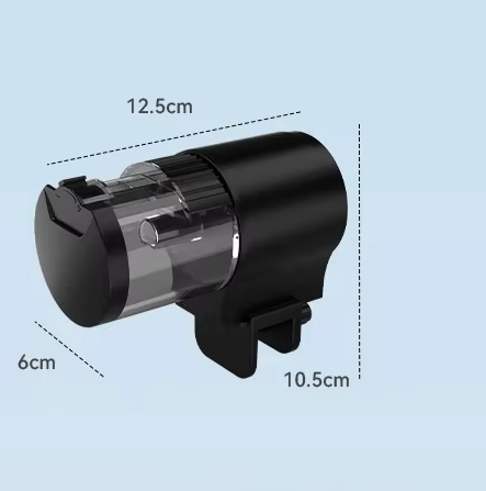 Alimentador automático para tartarugas e peixes, com temporizador programável, compartimento estanque IP66 e capacidade de 100ml | Fioriscas