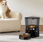 Automatisk foderautomat til kæledyr med LCD-timer, genopladelig, til hunde og katte