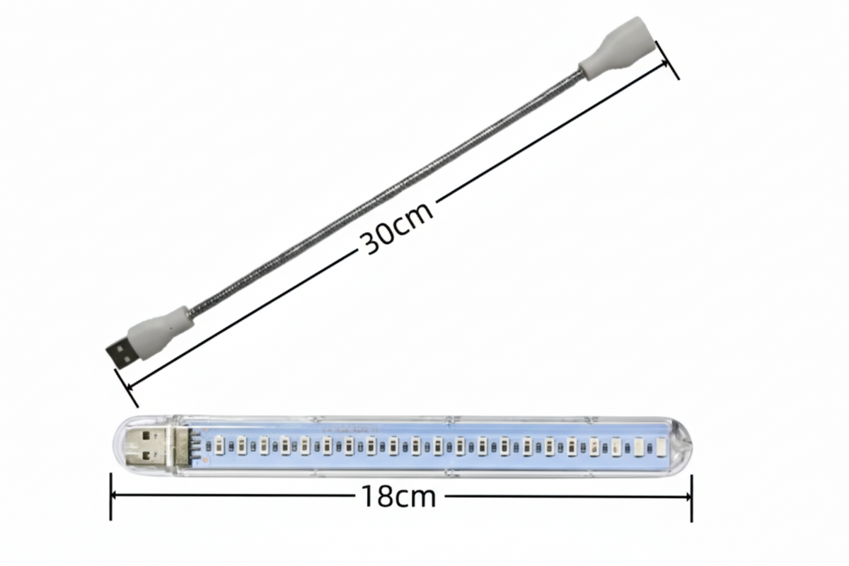 Luz de cultivo LED alimentada por USB para plantas de interior e hidroponia | Fioriscas