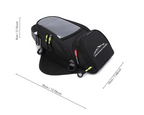 Saco para depósito de motociclo com janela tátil para navegação e armazenamento | Fioriscas