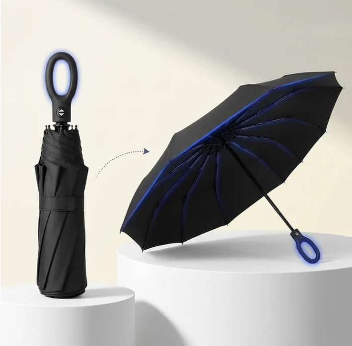 Guarda-chuva para mochila com clipe, para um acesso fácil com uma só mão | Fioriscas